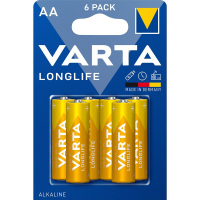 Varta LONGLIFE LR6/AA x 6 batteries (blister)